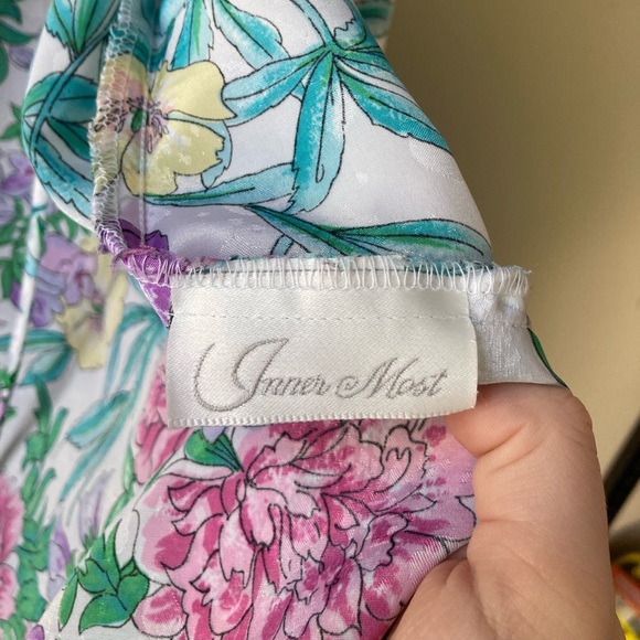 Vintage Inner Most Lightweight Multicolored Floral Robe M - Picture 6 of 7